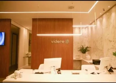Balcão da recepção da Clínica Videre